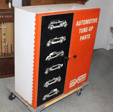 vintage metal auto parts box|Vintage Parts Cabinet for sale .